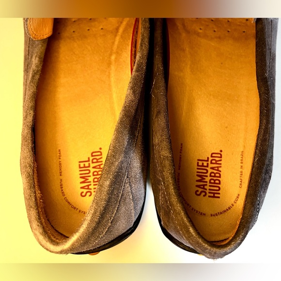 Samuel Hubbard Mens Sz 13 Free Spirit Gray Suede Casual Shoes Driving Moccasin - Picture 6 of 11